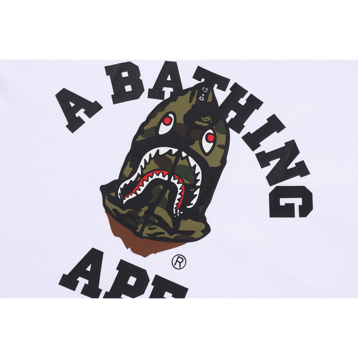 1ST CAMO SHARK SEIJIN COLLEGE RELAXED FIT TEE MENS
