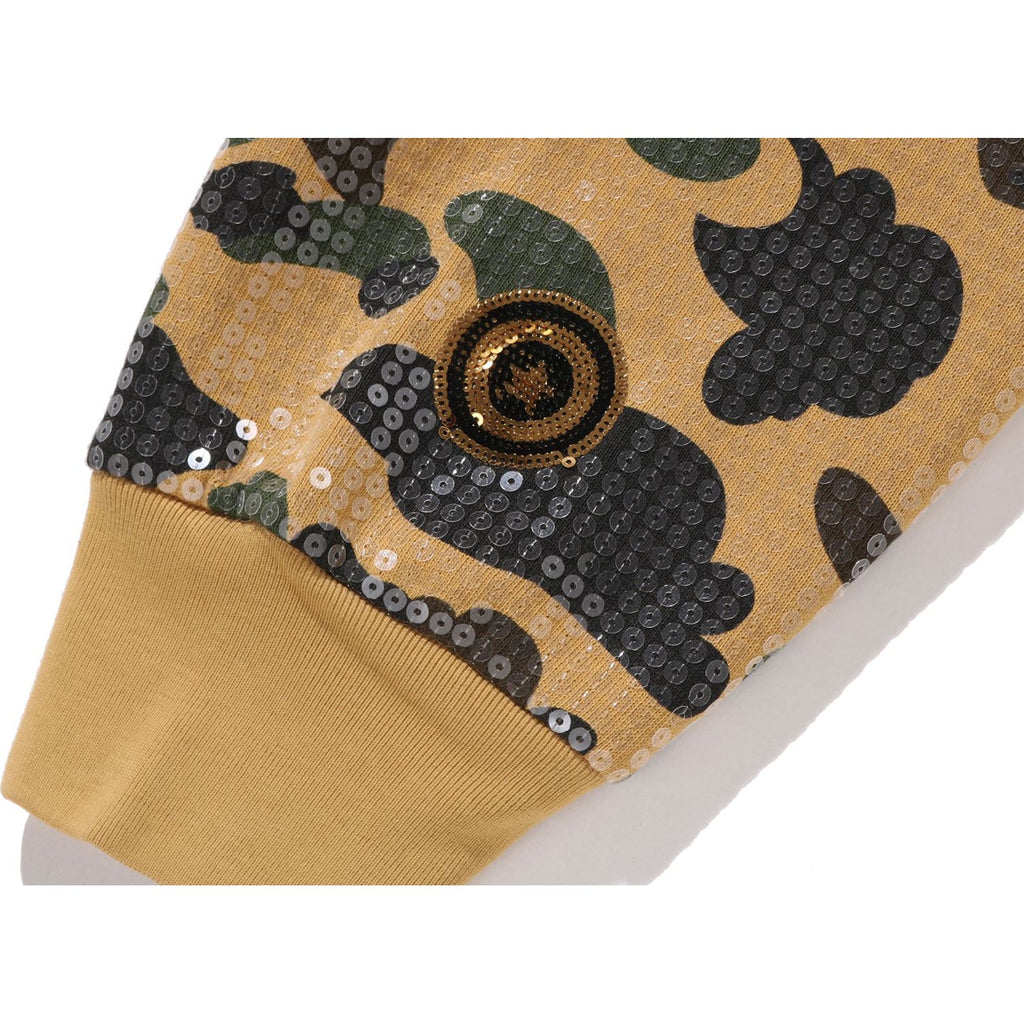 1ST CAMO SEQUIN SHARK RELAXED FIT FULL ZIP HOODIE MENS